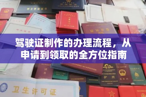 星子驾驶证制作的办理流程，从申请到领取的全方位指南