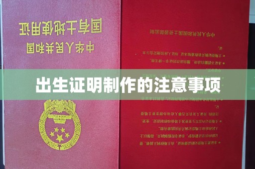 星子出生证明制作的注意事项