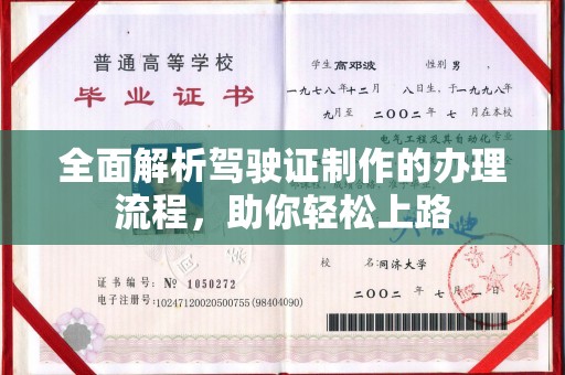 星子全面解析驾驶证制作的办理流程，助你轻松上路