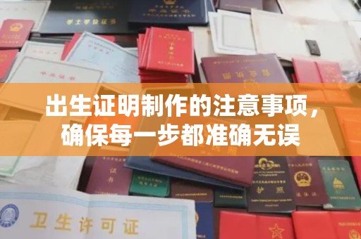 星子出生证明制作的注意事项，确保每一步都准确无误