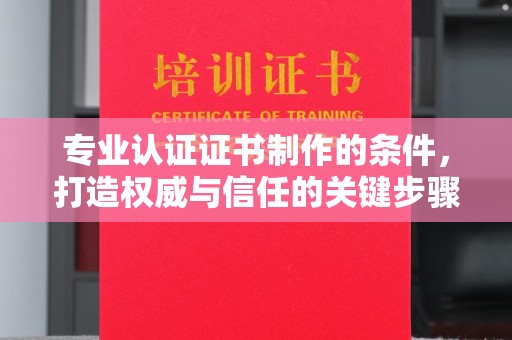 星子专业认证证书制作的条件，打造权威与信任的关键步骤
