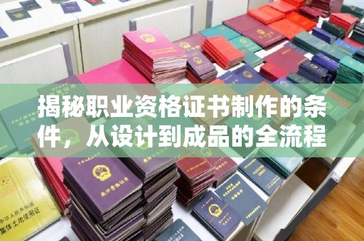 星子揭秘职业资格证书制作的条件，从设计到成品的全流程解析