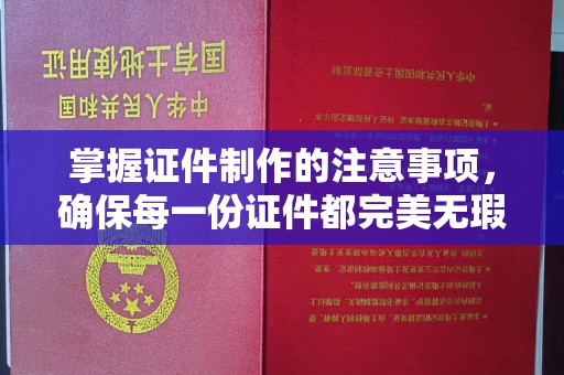 星子掌握证件制作的注意事项，确保每一份证件都完美无瑕