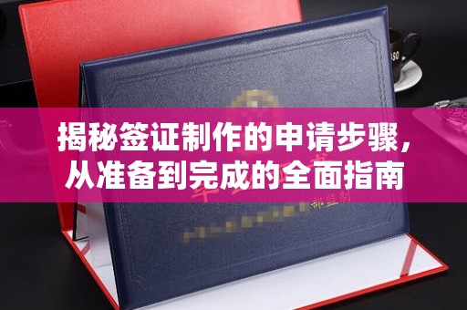 星子揭秘签证制作的申请步骤，从准备到完成的全面指南