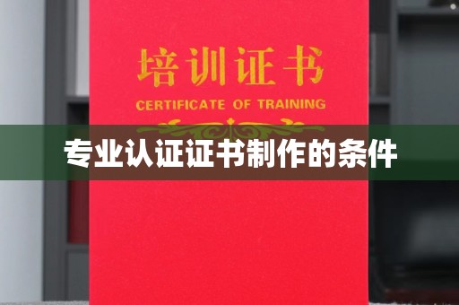 星子专业认证证书制作的条件