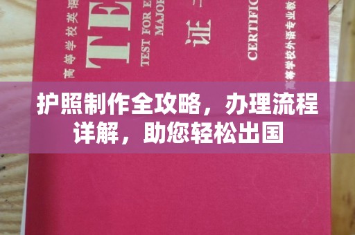 星子护照制作全攻略，办理流程详解，助您轻松出国