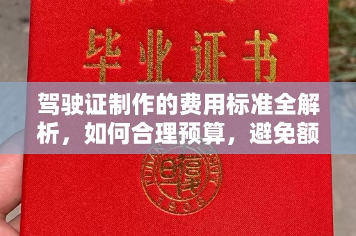 星子驾驶证制作的费用标准全解析，如何合理预算，避免额外支出