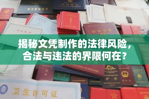 星子揭秘文凭制作的法律风险，合法与违法的界限何在？